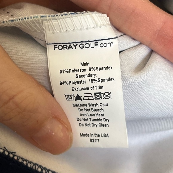 Foray Golf Floral Crewneck Pullover Top Sweatshirt Blue - Picture 6 of 6